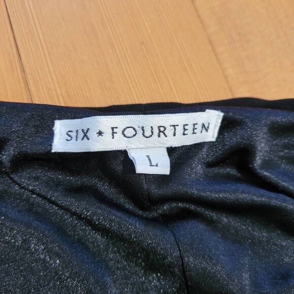 Vintage 90s large black off the shoulder midi dress slinky fabric goth minimalis - Picture 4 of 11